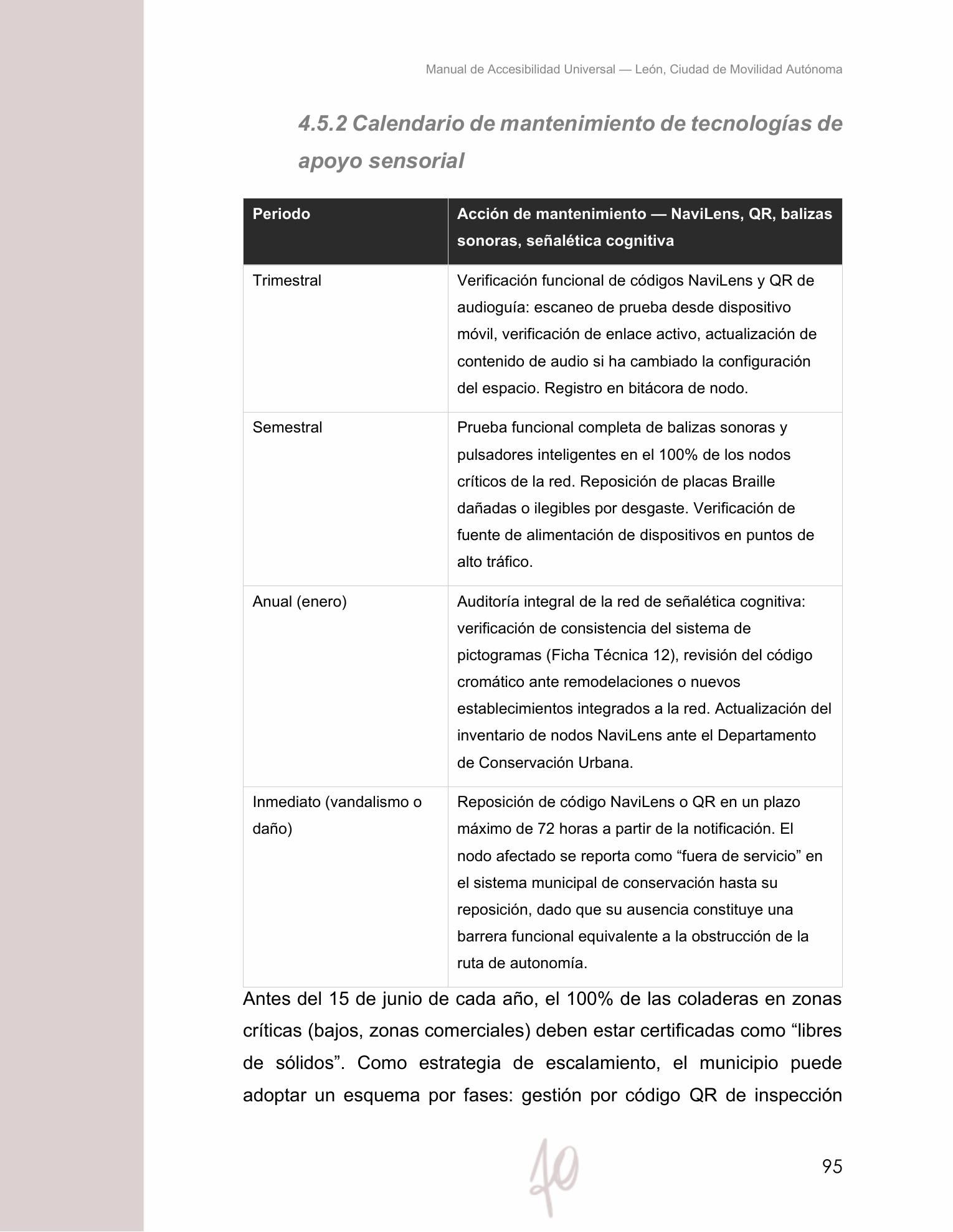 Página interior del manual, diagrama técnico